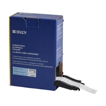 Imágen de Brady PermaSleeve Blanco Transferencia térmica BM-375-1-312 Etiquetas termorretráctiles para cables y alambres (Imagen principal del producto)