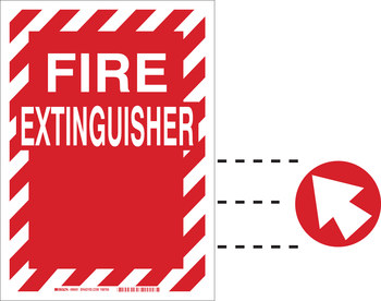 Imágen de Brady B-120 Poliéster reforzado con fibra de vidrio Rojo Inglés Cartel de equipo de fuego 70855 (Imagen principal del producto)