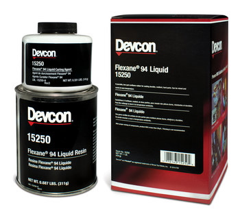 Devcon Líquido 94 Negro Adhesivo de uretano - Líquido 1 lb Kit - 15250
