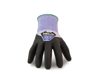 HexArmor Helix 2088 Azul/Negro 12 Fibra de vidrio/HPPE Recubrimiento sin costuras Guantes resistentes a cortes - 2088 sz 12