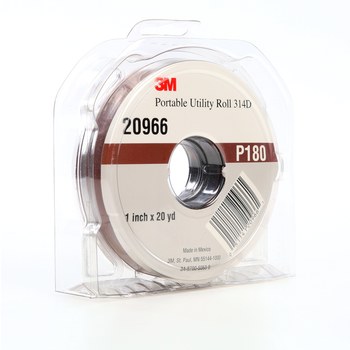 3M Rollo 20966 - 1 pulg. x 20 yd - Óxido de aluminio - P180 - Muy fino