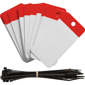 Imágen de Brady Rojo Autolaminados Poliéster 102018 Etiqueta en blanco para marcar cables (Imagen principal del producto)