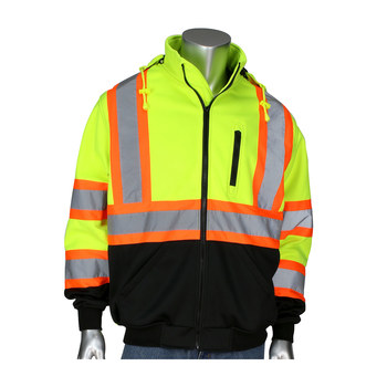 PIP 323-1475X Sudadera para condiciones frías 323-1475X-LY/L - tamaño Grande - Polar de poliéster - Alta vis Lima y amarillo - 27241