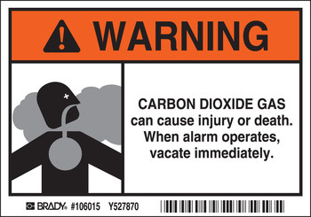 Imágen de Brady B-302 Poliéster Rectángulo Blanco Inglés Señal de advertencia química 106015 (Imagen principal del producto)