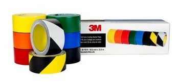 3M 5S Safety Pack Paquete básico para codificación por color 471 Multicolor Cinta de marcado - 2 pulg. Anchura x 36 yd Longitud - 5.2 mil Espesor - Un solo lado Adhesiva - 97971