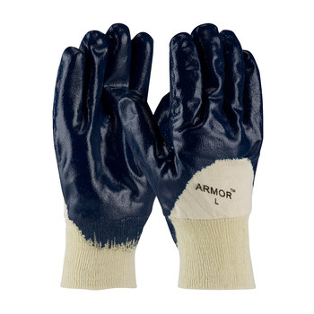 Imágen de PIP ArmorTuff 56-3151 Azul Grande Nitrilo Apoyado Guantes resistentes a productos químicos (Imagen principal del producto)