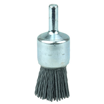 Weiler Nylox Nailon Cepillo de copa - Accesorio Eje - Diámetro 3/4 pulg. - Diámetro de la cerda 0.022 pulg. - 10152