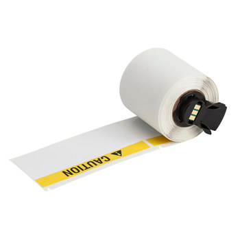 Imágen de Brady Negro, amarillo sobre blanco Vinilo Transferencia térmica M6-38-595-CAUTION Etiquetas para impresoras todo tiempo (Imagen principal del producto)