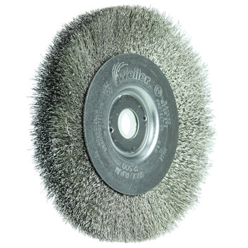 Weiler 00154 Cepillo de rueda - Rizado Acero inoxidable cerda