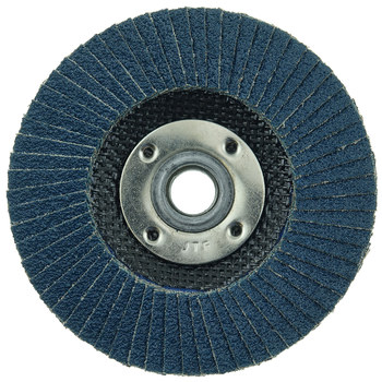 Weiler Wolverine Tipo 27 - Zirconio - 4-1/2 pulg - 36 - Muy áspero - 31407