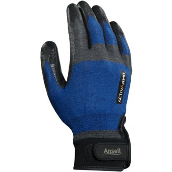 Ansell ActivArmr INTERCEPT™ 97-002 Azul/Negro Mediano Kevlar/Nylon/Spandex Guante resistente a cortes - 076490-03368