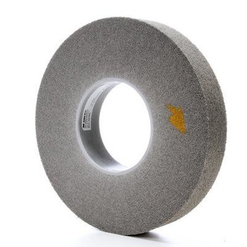 3M Scotch-Brite Convoluto Carburo de silicio Duro Rueda de desbaste - Fina grado - Accesorio Eje - Diámetro 12 pulg. - Agujero Central 5 pulg. - Grosor 2 pulg. - 05139
