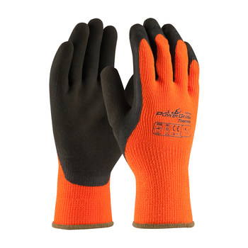 PIP PowerGrab Thermo 41-1400 Marrón/Naranja Grande Acrílico/felpa Guantes para condiciones frías - acabado Áspero - Longitud 10.2 pulg. - 616314-03406