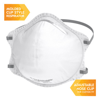 Ansell KleenGuard 3300, RA3315 N95 Copa moldeada Respirador de partículas 54625 - tamaño Estándar - Blanco