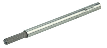 Weiler Acero inoxidable Cepillo de alambre de mano - 0.25 pulg. ancho x 3.75 pulg. longitud - Diámetro de la cerda 0.010 pulg. - 99823