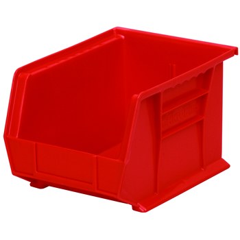 Imagen de Akro-mils Akrobin 50 lb Rojo Polímero de grado industrial Colgado/Apilado Contenedor de almacenamiento (Imagen principal del producto)