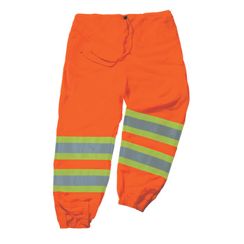 Ergodyne 8911 Pantalones de alta visibilidad 22863 - tamaño Pequeño/Mediano - Poliéster - Naranja de alta visibilidad - ANSI clase E