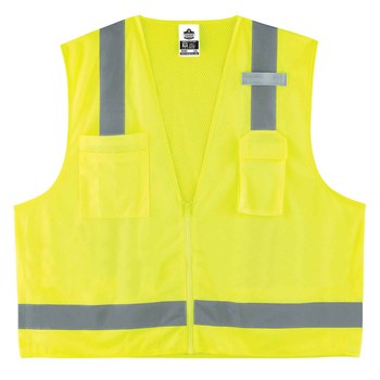 Imágen de Ergodyne GloWear Tipo R Lima Extrapequeño Poliéster Malla/Sólido Chaleco de alta visibilidad (Imagen principal del producto)