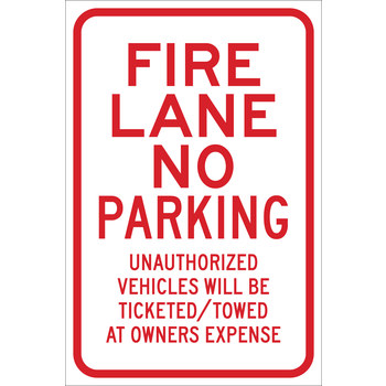Imágen de Brady B-959 Aluminio Rectángulo Blanco Inglés Cartel de información, restricción y permiso de estacionamiento 115479 (Imagen principal del producto)