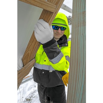 Global Glove Dorado Lentes de seguridad lente Espejo azul PFT Polarizada - Marco completo - 816368-02293