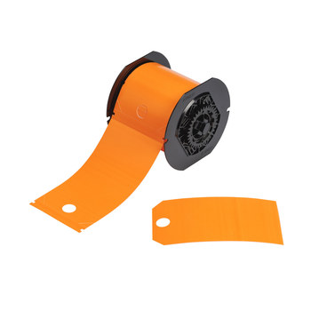 Imágen de Brady Naranja Exterior Poliéster Transferencia térmica B30-255-851-ORNG Etiquetas predimensionadas para impresoras (Imagen principal del producto)