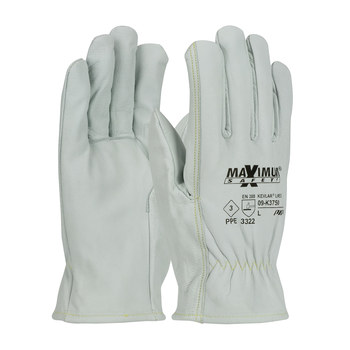 Imágen de PIP Maximum Safety 09-K3750 Blanco Grande Kevlar/Cuero Grano Piel de cabra Guante para soldadura (Imagen principal del producto)