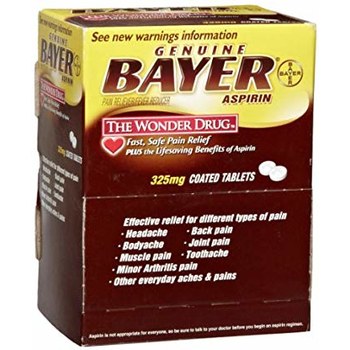 Imágen de Bayer 325 mg Aspirina (Imagen principal del producto)
