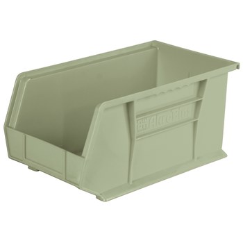 Imagen de Akro-mils Akrobin 60 lb Piedra Polímero de grado industrial Colgado/Apilado Contenedor de almacenamiento (Imagen principal del producto)