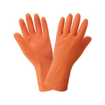 Global Glove Frogwear F180 Naranja XL Látex No compatible Guantes resistentes a productos químicos - acabado Grabado en diamante - Longitud 13 pulg. - 180f xl