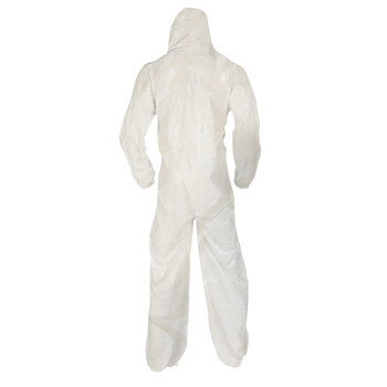 Ansell KleenGuard Overoles resistentes a productos químicos A80 45643 - tamaño Grande - Saranex 23P - Blanco