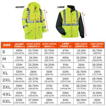 Ergodyne Glowear 8385 Chaqueta para condiciones frías 24388 - tamaño 4XG - Lima de alta visibilidad