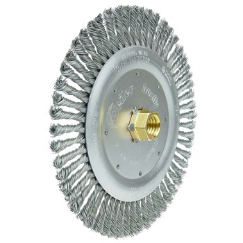 Weiler Dually 79800 Cepillo de rueda - Anudado - Circular trenzado Acero cerda