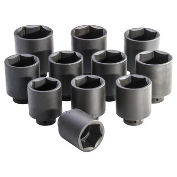 Proto J76111 6 Puntos Juego de llaves de impacto profundas - accionamiento 1 pulg. - 12524