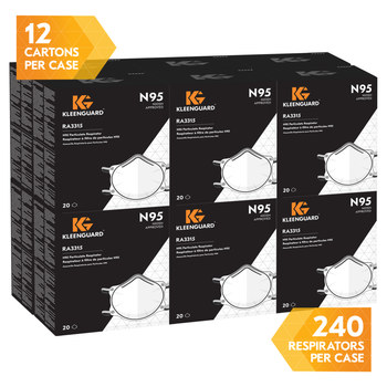Ansell KleenGuard 3300, RA3315 N95 Copa moldeada Respirador de partículas 54625 - tamaño Estándar - Blanco