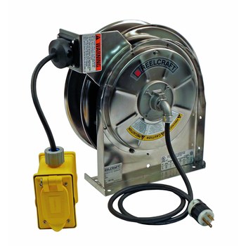 Imagen de Reelcraft Industries LS 5445 123 7A LS 5000 45 pies Plateado Acero inoxidable Carrete de cable (Imagen principal del producto)