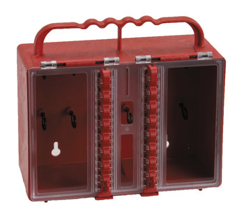 Imágen de Brady Rojo Plástico Caja de almacenamiento de seguridad combinado (Imagen principal del producto)