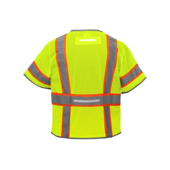 Global Glove FrogWear GLO-315LED Chaleco de alta visibilidad GLO-315LED-L - tamaño Grande - Poliéster - Amarillo/verde reflectante - ANSI clase 3 - 01729