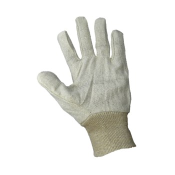 Global Glove Natural Universal Lona de algodón/poliéster Lona de algodón/poliéster Guantes de trabajo - Pulgar tipo ala - 816679-01782