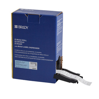 Imágen de Brady PermaSleeve Blanco Transferencia térmica BM-187-1-312 Etiquetas termorretráctiles para cables y alambres (Imagen principal del producto)