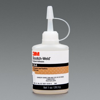 3M Scotch-Weld CA4 Adhesivo de cianoacrilato Transparente Líquido 1 oz Tubo - 96600