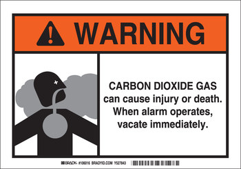 Imágen de Brady B-302 Poliéster Rectángulo Blanco Inglés Señal de advertencia química 106016 (Imagen principal del producto)