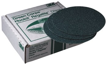 3M Green Corps Hookit Recubierto Óxido de aluminio cerámico Verde Disco de velcro - Óxido de aluminio cerámico - 6 pulg. - 40 - 00515
