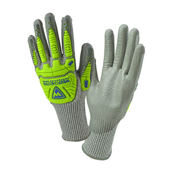 West Chester R2 710HGUBHVG Gris/Verde Extrapequeño HPPE Guantes resistentes a cortes - 662909-00954