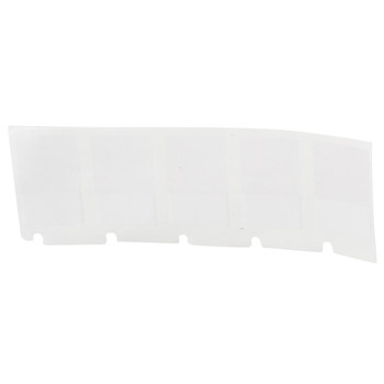 Brady M4-47-427 Etiquetas envolventes autolaminables - 1 pulg. x 0.5 pulg. - Vinilo - Negro sobre blanco, transparente - B-427