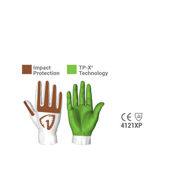HexArmor Hex1 2131 Negro/Amarillo 9 TP-X Corte y Cosido Guantes de trabajo - 2131 sz 9 hex1