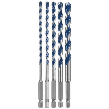 Imágen de Juego de brocas para martillo BlueGranite Turbo HCBG501T de Con la punta de carburo por de Bosch (Imagen principal del producto)