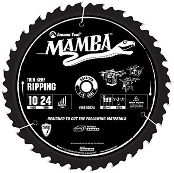 Imágen de Hojas de sierra circular Mamba Serie Contratista MA10024 de Con la punta de carburo por 10 pulg., 5/8 pulg. de Amana (Imagen principal del producto)