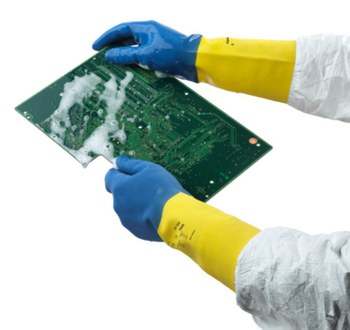 Ansell AlphaTec 87-224 7 Látex de caucho natural, Mezcla de neopreno Látex de caucho natural, Mezcla de neopreno Guantes resistentes a productos químicos - 076490-70310