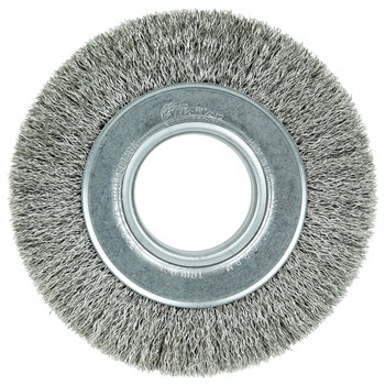 Weiler 03520 Cepillo de rueda - Rizado Acero inoxidable cerda