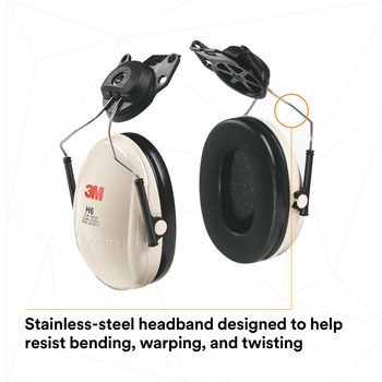 3M Peltor Optime H6P3E/V Orejeras de protección 08065 - 21 dB - Negro/Tostado